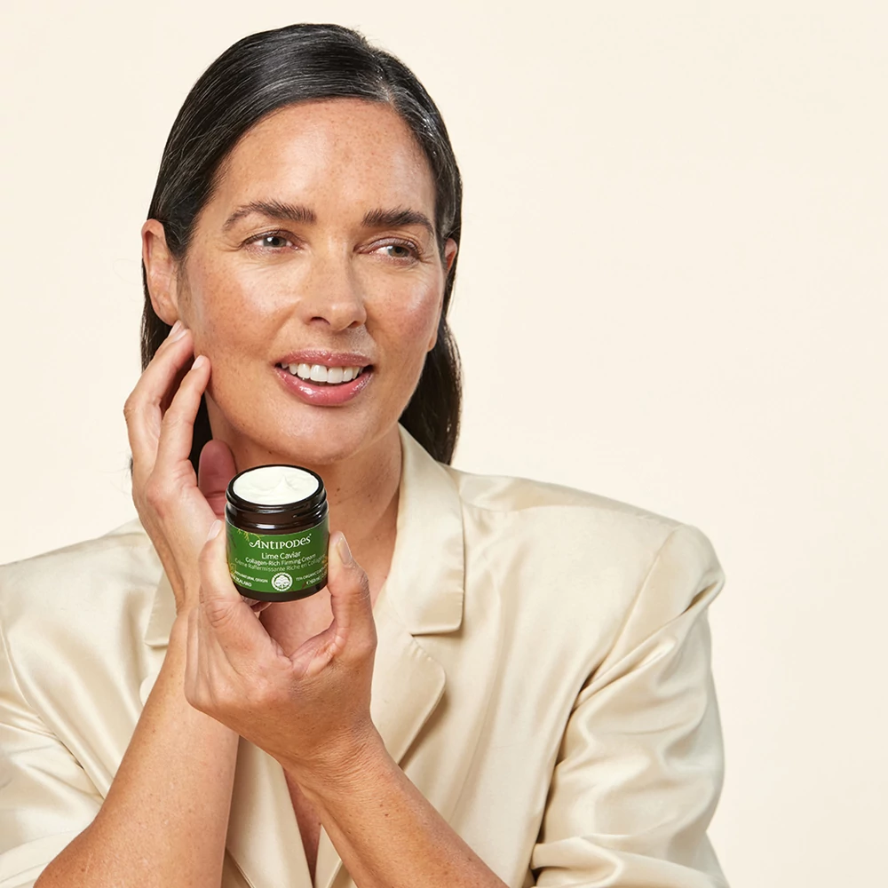 ANTIPODES Lime Caviar feszesítő kollagén arckrém peptidekkel