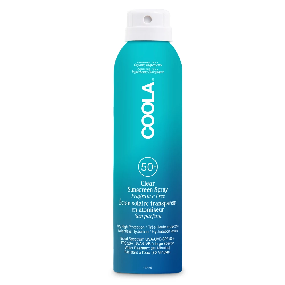 COOLA CLASSIC SPF50 ORGANIKUS FÉNYVÉDŐ SPRAY TESTRE - ILLATMENTES