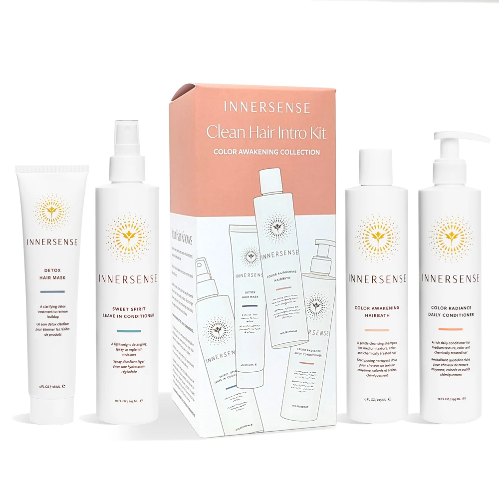 INNERSENSE Clean Hair Intro Kit hajápoló szett színezett hajra