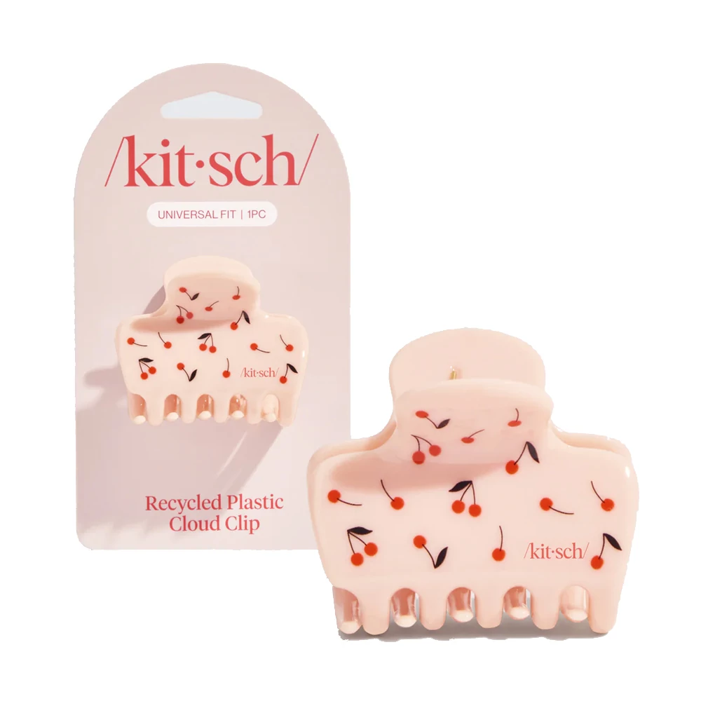 KITSCH Fogas Hajcsipesz Újrahasznosított Műanyagból - Cseresznye