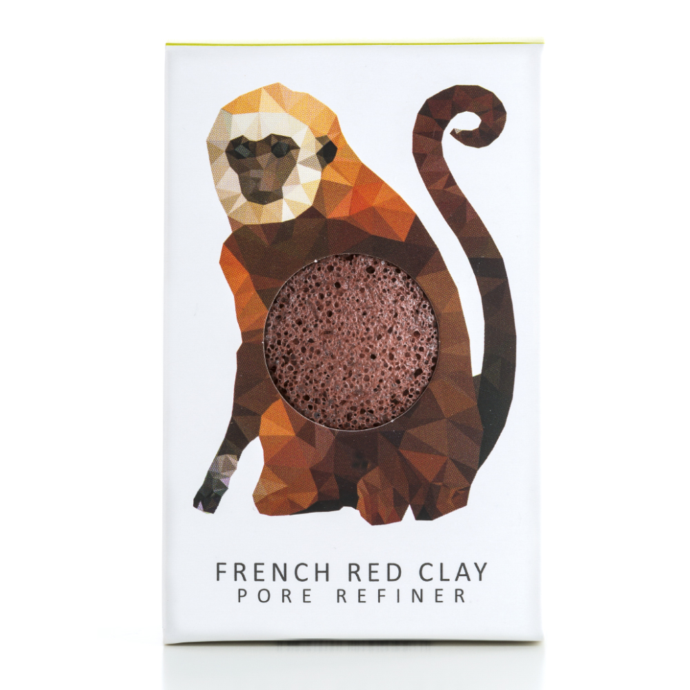 Rainforest Majom francia vörös agyag mini konjac arcszivacs