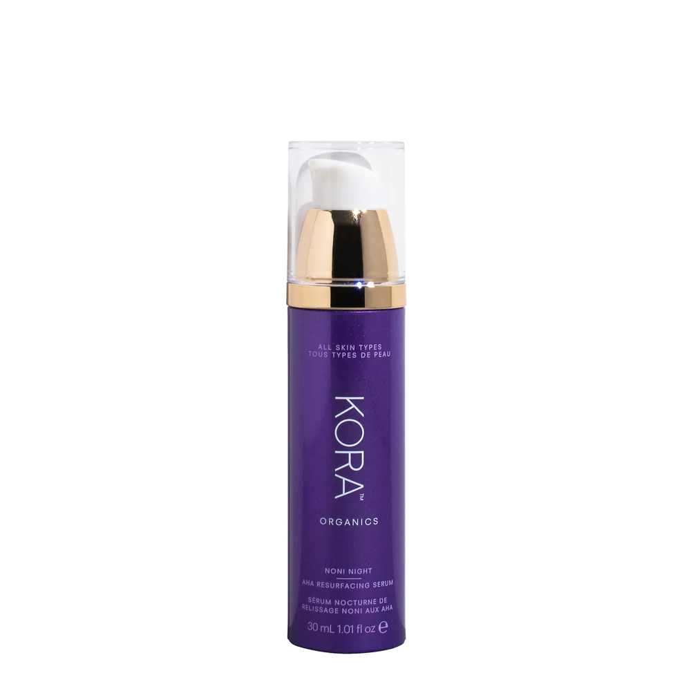 KORA ORGANICS Noni Night AHA Savas Bőrmegújító Éjszakai szérum