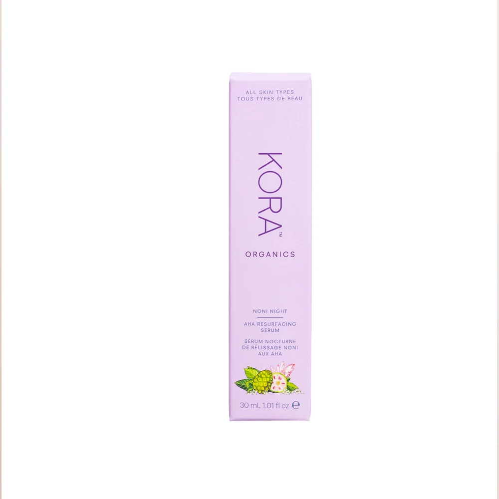 KORA ORGANICS Noni Night AHA Savas Bőrmegújító Éjszakai szérum