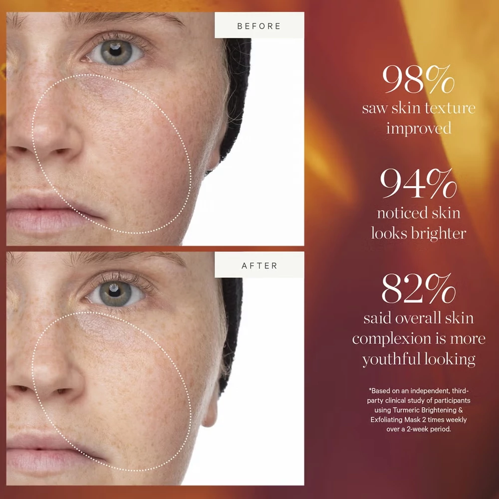 KORA ORGANICS 2 az 1-ben hámlasztó maszk - kurkumával