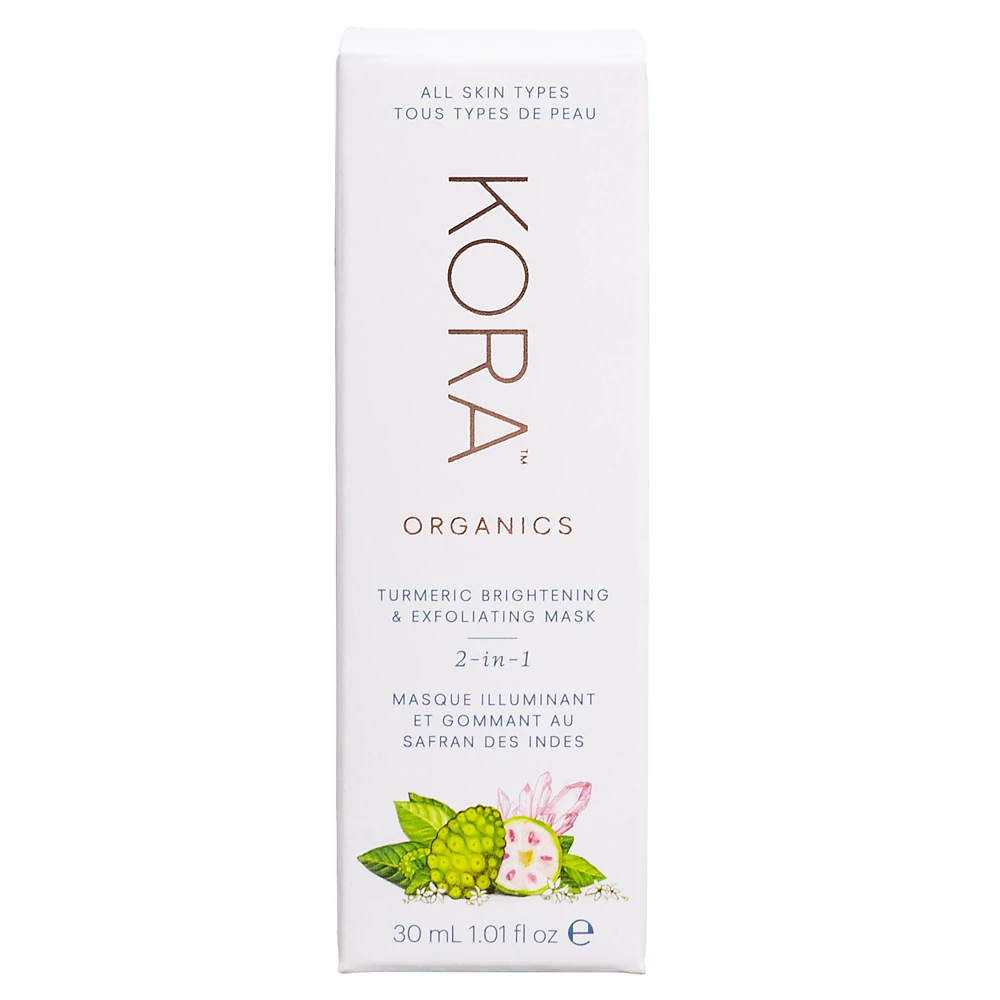 KORA ORGANICS 2 az 1-ben hámlasztó maszk - kurkumával