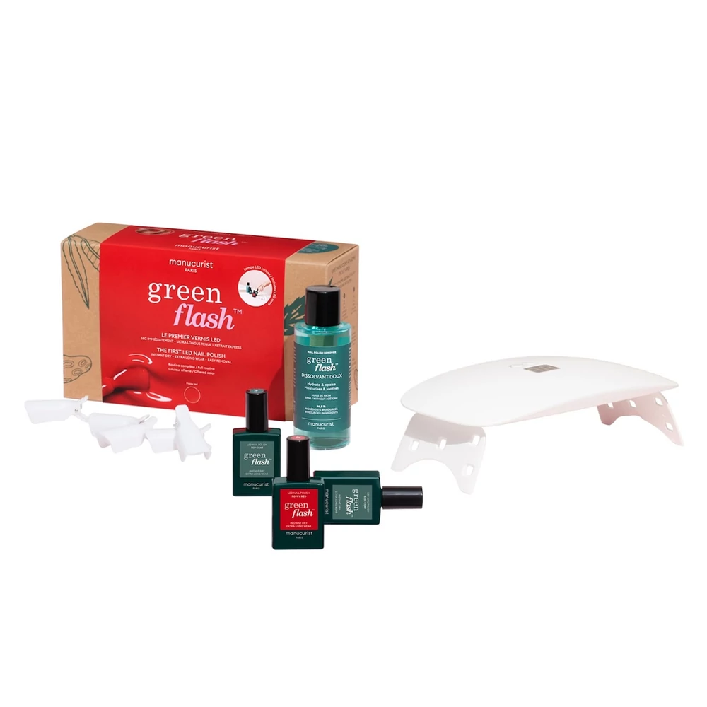 MANUCURIST GREEN FLASH KEZDŐSZETT - POPPY RED