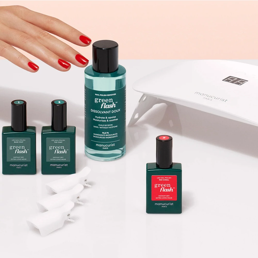 MANUCURIST GREEN FLASH KEZDŐSZETT - POPPY RED