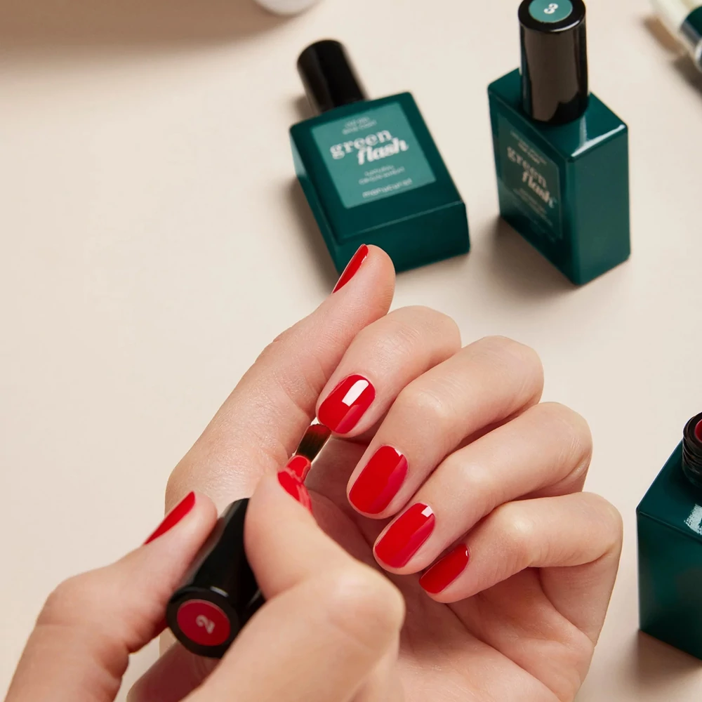 MANUCURIST GREEN FLASH KEZDŐSZETT - POPPY RED