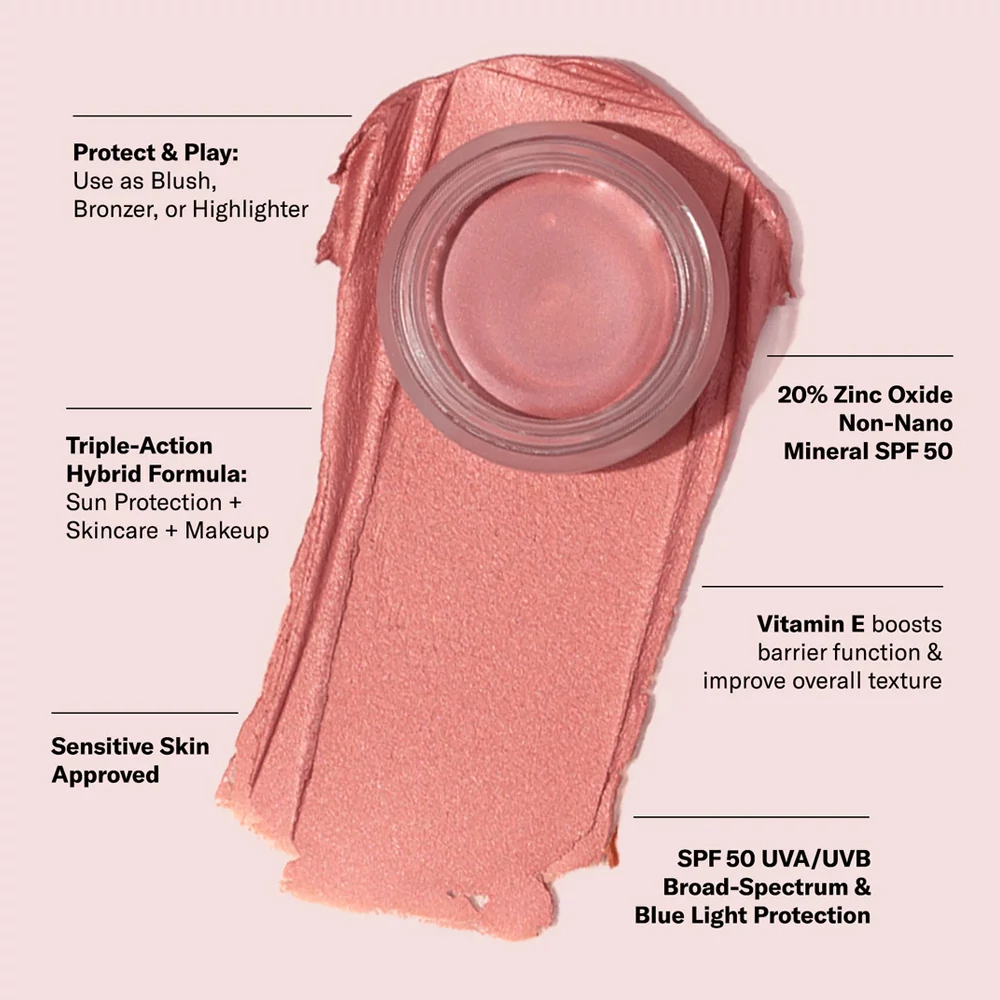 ODACITÉ Ajak-, Orca- és Szemhéjárnyaló balzsam SPF50-es fényvédelemmel - Sienna Rose