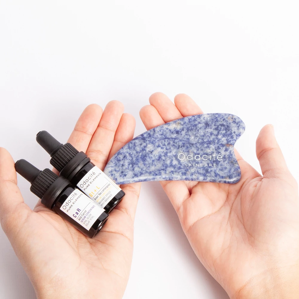 ODACITÉ Crystal Contour szodalit gua sha