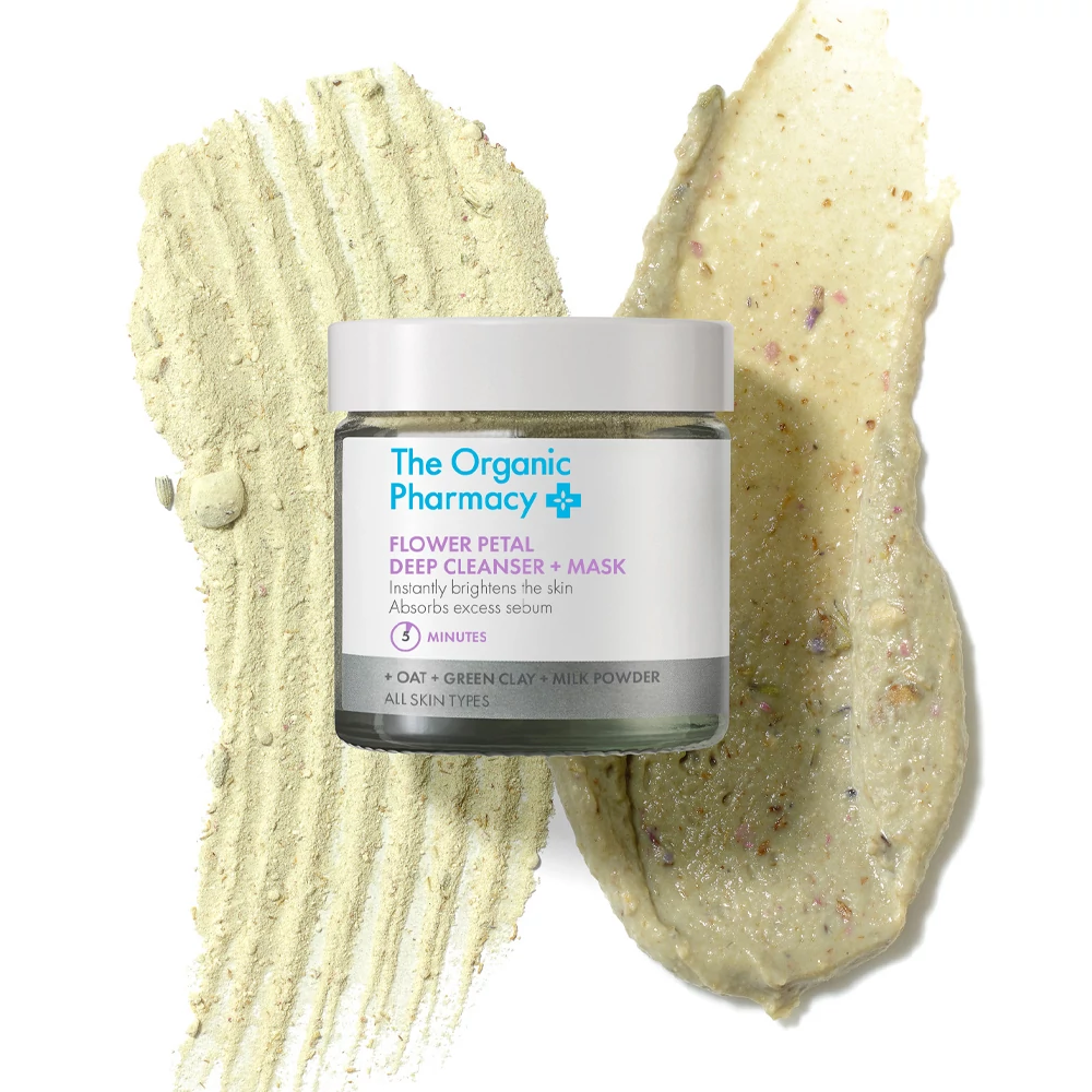 THE ORGANIC PHARMACY Flower Petal Mélytisztító Arclemosó és Maszk