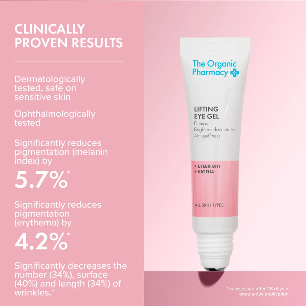 THE ORGANIC PHARMACY Lifting Szemkörnyékápoló gél