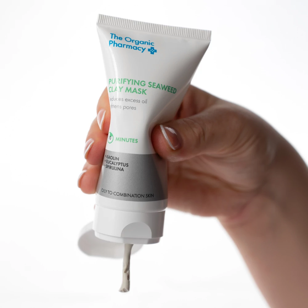 THE ORGANIC PHARMACY Tisztító Agyakmaszk Hínárral Kombinált / Olajos Bőrre