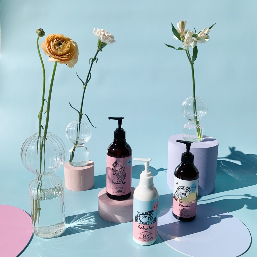 Rebarbara és rózsa természetes kézmosó szappan