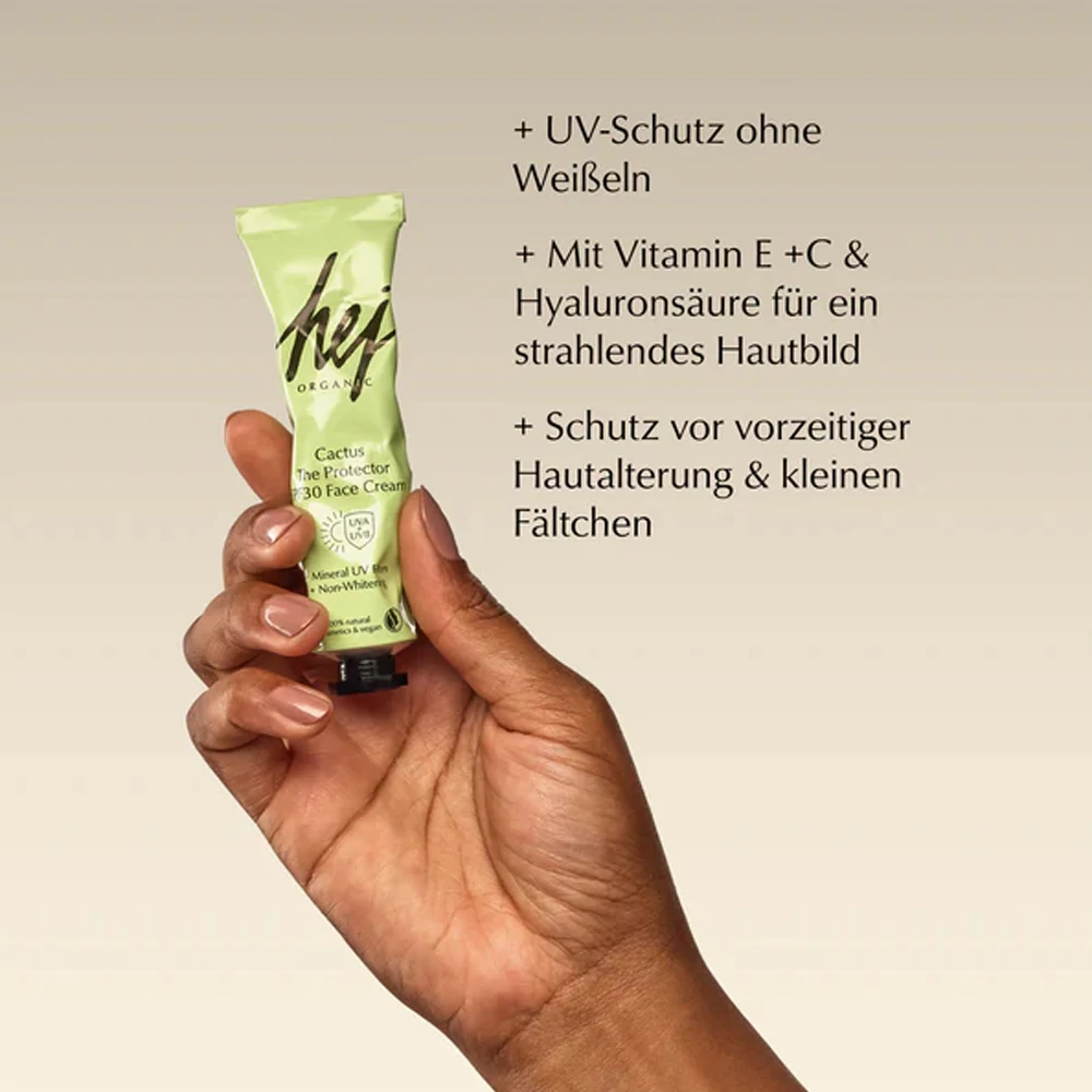 HEJ ORGANIC THE PROTECTOR Kaktusz Arckrém SPF30-as fényvédelemmel