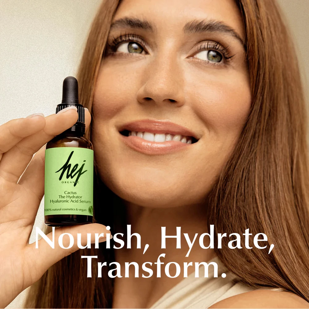 HEJ ORGANIC THE HYDRATOR Arcápoló szérum hialuronsavval