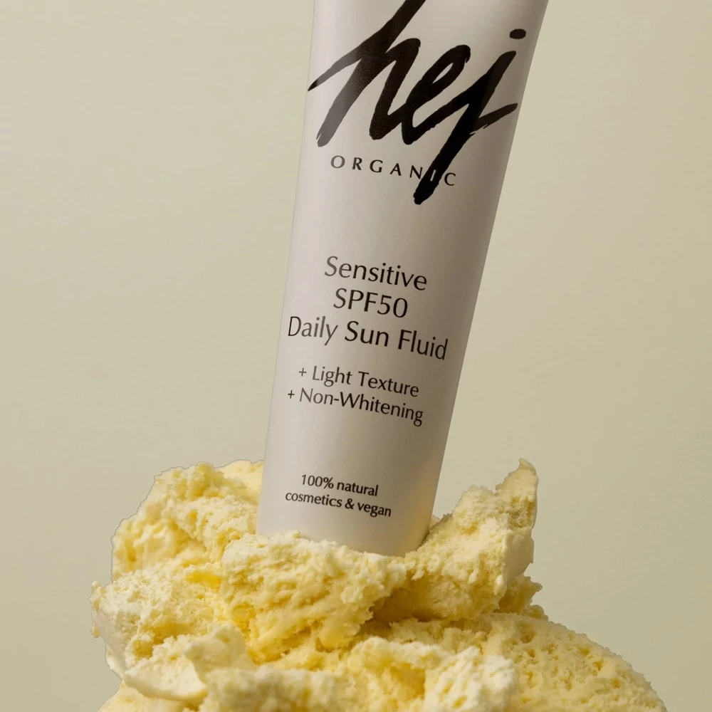 HEJ ORGANIC SENSITIVE Nappali Arckrém SPF50-es fényvédelemmel