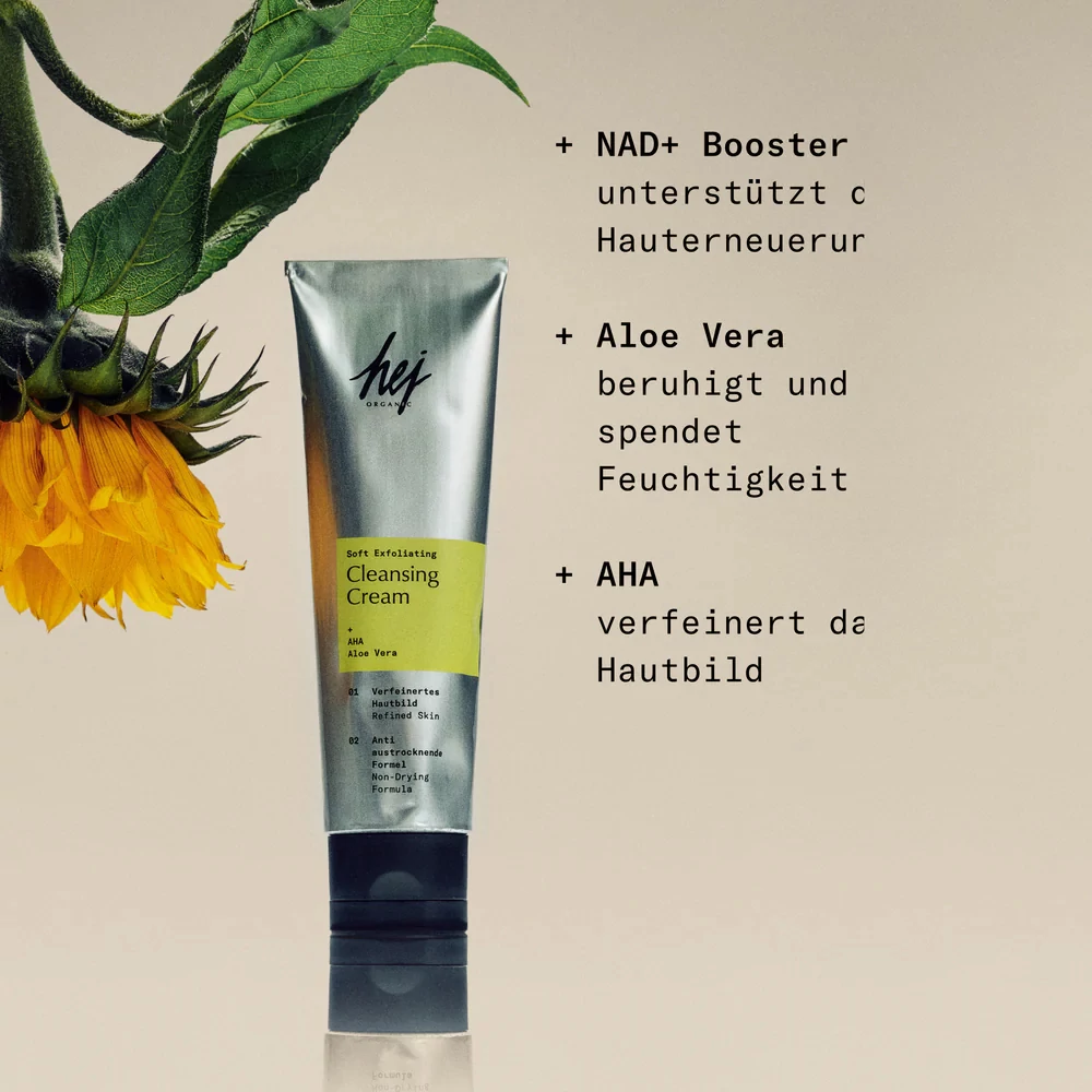 HEJ ORGANIC LONGEVITY Gyengéd Hámlasztó Arctisztító Krém