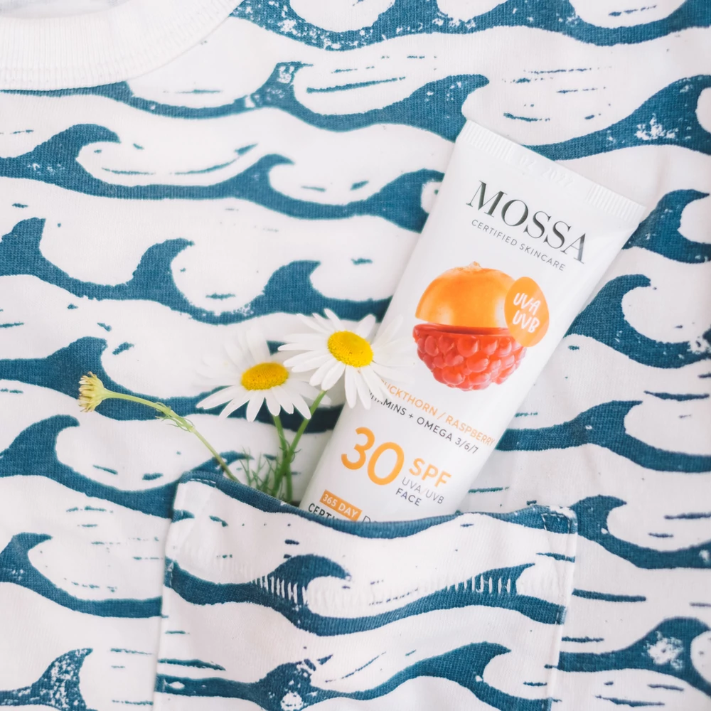 MOSSA 365 DAYS Minősített natúr fényvédő arcra SPF30
