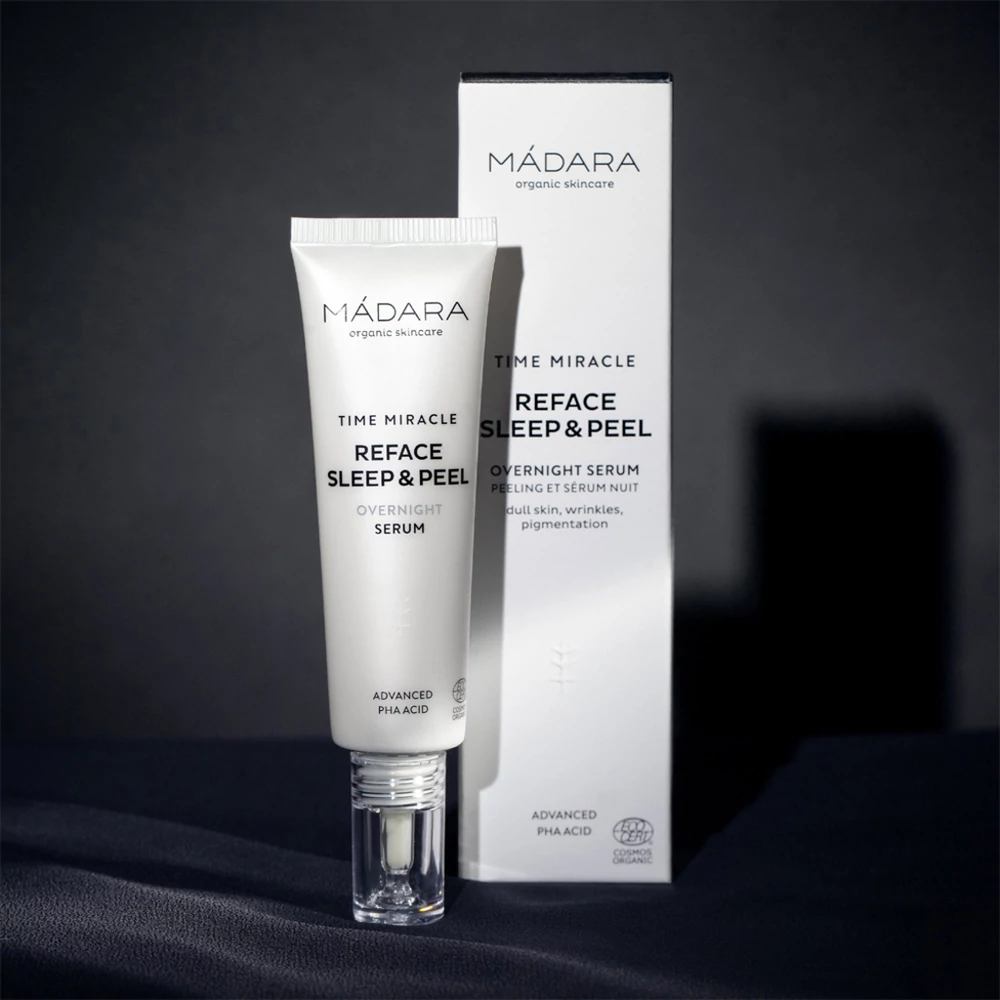 MÁDARA TIME MIRACLE REFACE  Sleep&Peel Bőrmegújító Éjszakai Szérum