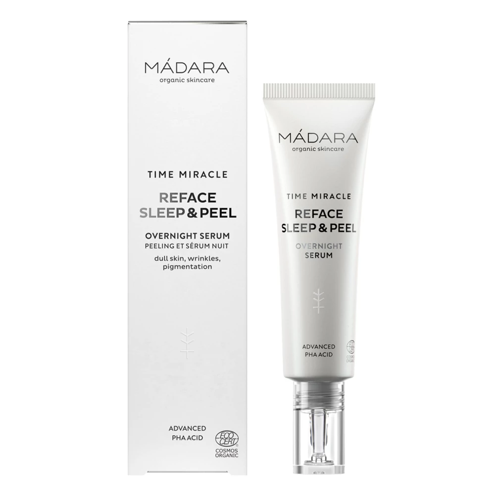 MÁDARA TIME MIRACLE REFACE  Sleep&Peel Bőrmegújító Éjszakai Szérum
