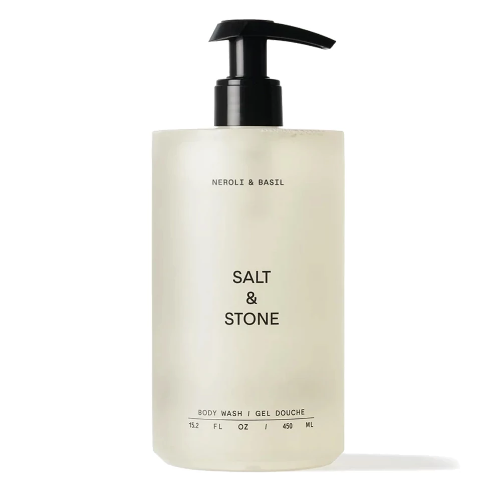 SALT & STONE TÁPLÁLÓ TUSFÜRDŐ GÉL - NEROLI & BAZSALIKOM