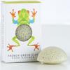 Kép 2/2 - KONJAC SPONGE Rainforest Béka francia zöld agyag mini konjac arcszivacs