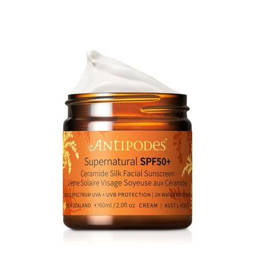 ANTIPODES Supernatural SPF50+ Ceramide Silk fényvédő krém ANTIPODES Supernatural SPF50+ Ceramide Silk fényvédő krém