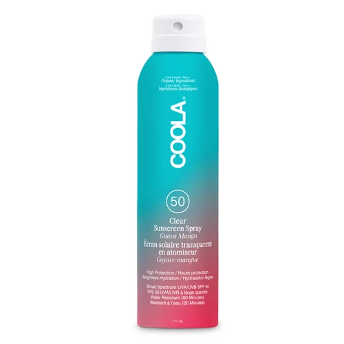 COOLA CLASSIC SPF50 ORGANIKUS FÉNYVÉDŐ SPRAY TESTRE - GUAVA MANGÓ