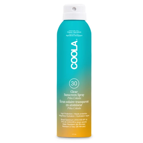 COOLA CLASSIC SPF30 ORGANIKUS FÉNYVÉDŐ SPRAY TESTRE - PINA COLADA
