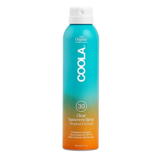 COOLA CLASSIC SPF30 ORGANIKUS FÉNYVÉDŐ SPRAY TESTRE - KÓKUSZ