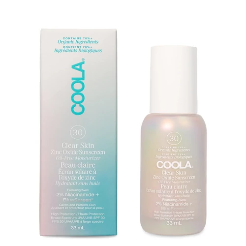 COOLA CLEAR SKIN OLAJMENTES HIDRATÁLÓ ARCKRÉM SPF30 FÉNYVÉDELEMMEL