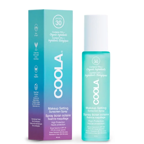 COOLA SPF30 SMINKFIXÁLÓ SPRAY - ZÖLD TEA ÉS ALOE VERA