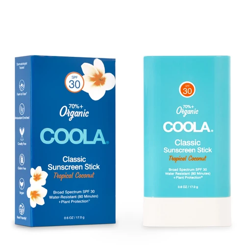 COOLA CLASSIC SPF30 FÉNYVÉDŐ STICK ARCRA ÉS TESTRE - KÓKUSZ COOLA CLASSIC SPF30 FÉNYVÉDŐ STICK ARCRA ÉS TESTRE - KÓKUSZ