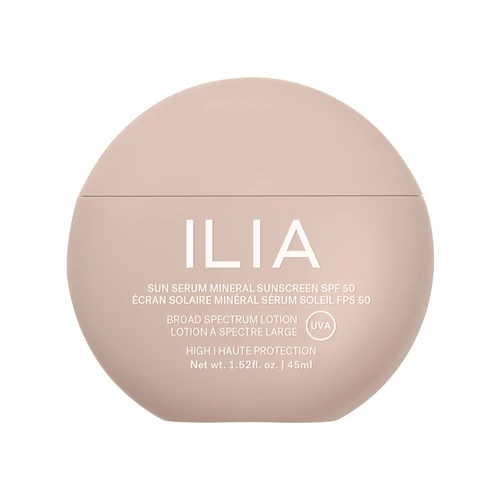 ILIA BEAUTY Ásványi fényvédő Szérum SPF 50-es fényvédelemmel