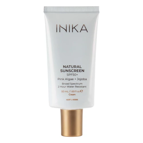 INIKA ORGANIC SPF50+ természetes fényvédő arckrém pink algával és jojobával