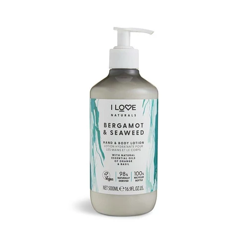 I LOVE NATURALS Bergamot és Tengeri moszat Kéz- és testápoló