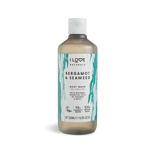 I LOVE NATURALS Bergamot és Tengeri moszat Tusológél