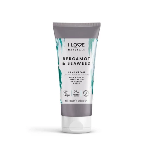 I LOVE NATURALS Bergamot és Tengeri moszat Hidratáló kézkrém