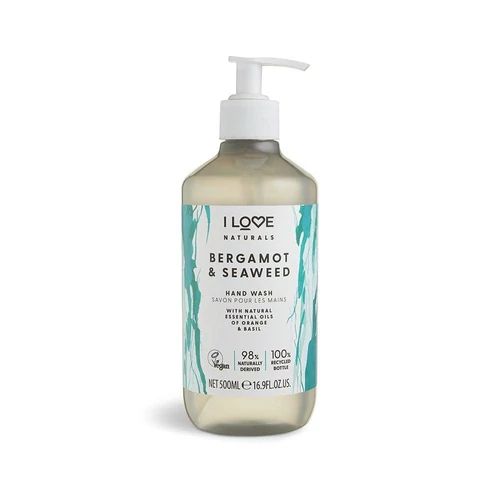 I LOVE NATURALS Bergamot és Tengeri moszat Folyékony szappan