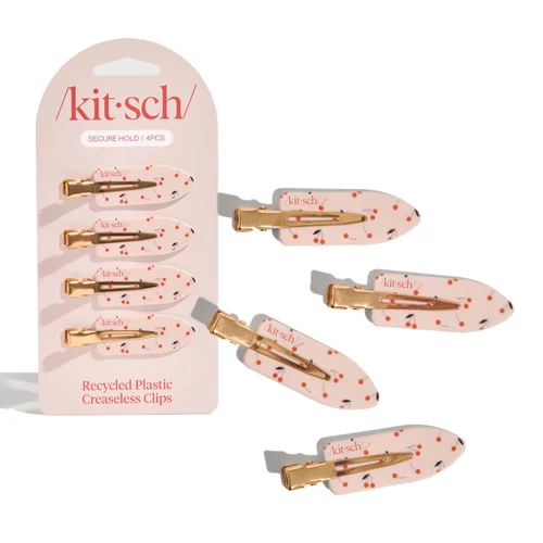 KITSCH Cseresznye mintás Hajcsipesz Szett Újrahasznosított Műanyagból