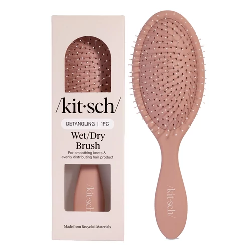KITSCH Nedves - Száraz Hajkefe Újrahasznosított Műanyagból - Terracotta