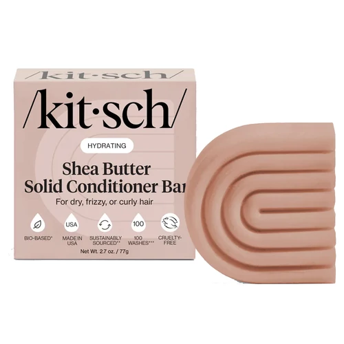 KITSCH Tápláló Shea vajas szilárd balzsam göndör, száraz, szöszös hajra