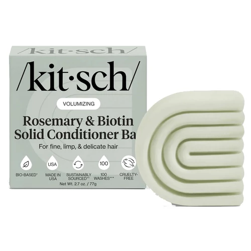 KITSCH Hajdúsító szilárd balzsam rozmaringgal és biotinnal, vékonyszálú hajra