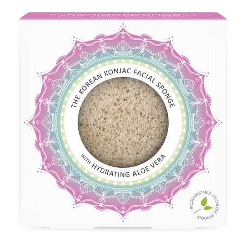 KONJAC SPONGE MANDALA ARCSZIVACS HIDRATÁLÓ ALOE VERÁVAL