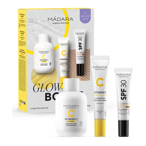 Akciós MÁDARA GLOW BOOST 3 LÉPÉSES BŐRÁPOLÓ SZETT