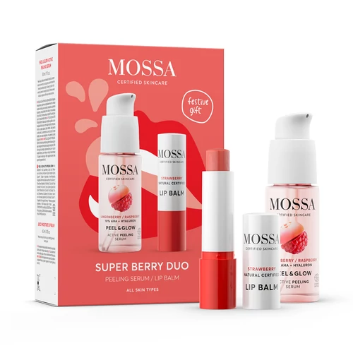 MOSSA Glow to Kiss hámlasztó és ajakápoló duó MOSSA Glow to Kiss hámlasztó és ajakápoló duó