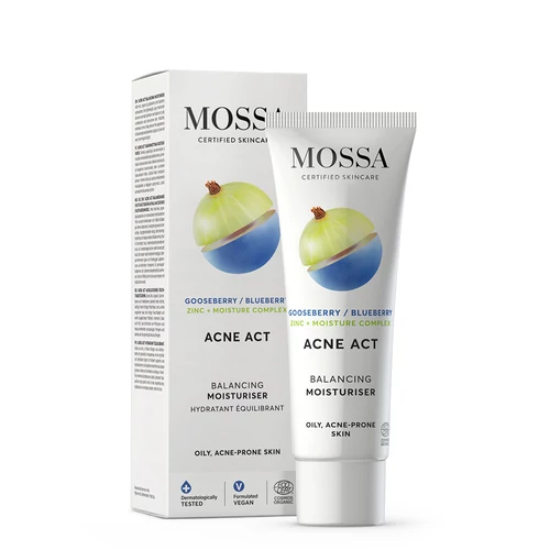 MOSSA ACNE ACT KIEGYENSÚLYOZÓ HIDRATÁLÓ KRÉM PATTANÁSOS BŐRRE