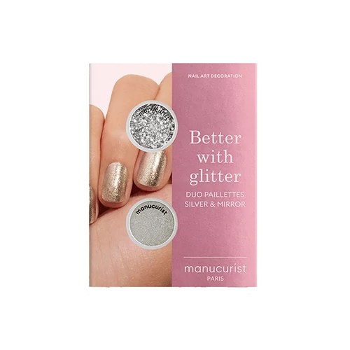 MANUCURIST CSILLÁM DUO PALETTA - EZÜST -TÜKÖR