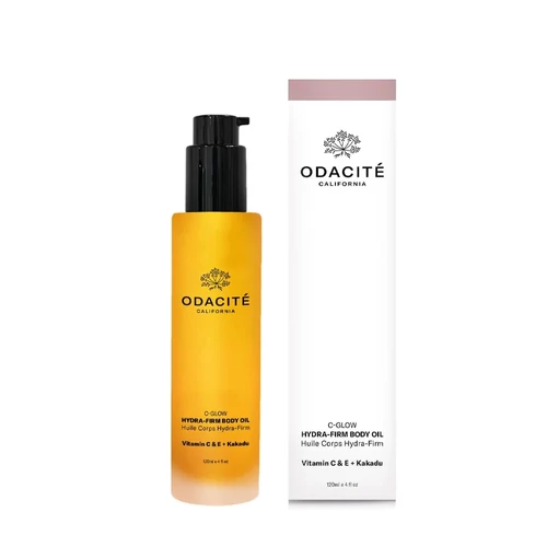 ODACITÉ C-GLOW Hydra Firm Feszesítő Testápoló Olaj C-, és E-vitaminnal, Kakadu szilvával